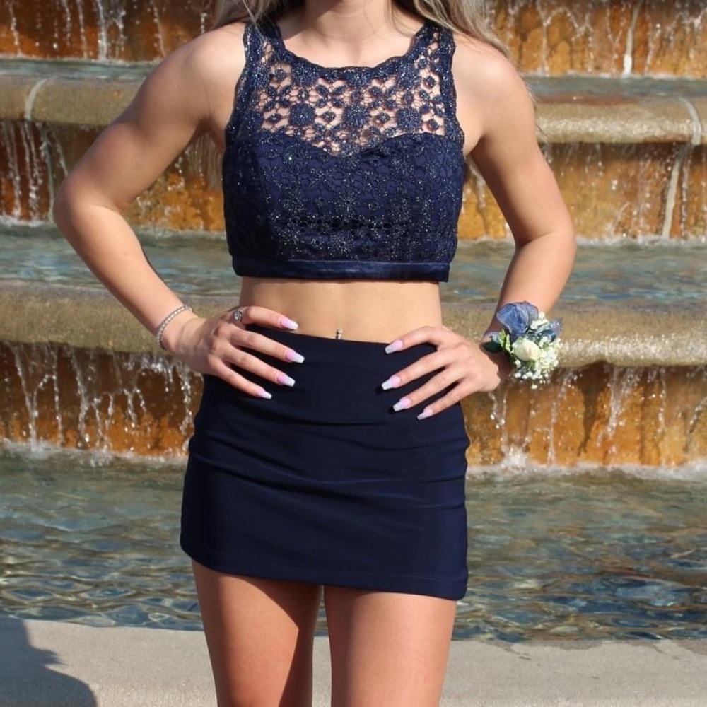 2 piece homecoming dress